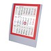 2-Jahres-Kalender Small 2026/2027, silber/rot