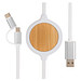 XD COLLECTION 3-in-1 Kabel Wireless Charger mit 5W Bambus, weiß XD COLLECTION 3-in-1 Kabel Wireless Charger mit 5W Bambus, weiß