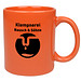 Keramikbecher Carina, 300 ml, orange Keramikbecher Carina, 300 ml, orange