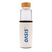 XD COLLECTION Glasflasche mit struktriertem PU-Sleeve, 550 ml, weiß XD COLLECTION Glasflasche mit struktriertem PU-Sleeve, 550 ml, weiß