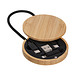 4-in-1 Ladekabel REEVES-CONVERTICS BAMBOO EVO, braun