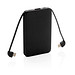 XD COLLECTION Powerbank mit integriertem Kabel, 5.000 mAh, schwarz XD COLLECTION Powerbank mit integriertem Kabel, 5.000 mAh, schwarz