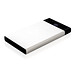 XD COLLECTION flache Powerbank mit digitalem Display, 6.000mAh, silber XD COLLECTION flache Powerbank mit digitalem Display, 6.000mAh, silber