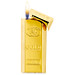 Feuerzeug Goldbarren, goldfarben