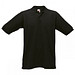 FRUIT OF THE LOOM® Unisex Poloshirt Pique, schwarz, XL