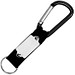 Schlüsselanhänger mit Karabiner, schwarz