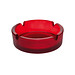 Glas-Aschenbecher, rot/frosted