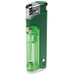 Piezo LED-Feuerzeug Light Fire, grün-metallic