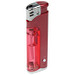 Piezo LED-Feuerzeug Light Fire, rot-metallic Piezo LED-Feuerzeug Light Fire, rot-metallic