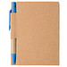 Notizbuch mit Kugelschreiber Mini, liniert, natur/blau Notizbuch mit Kugelschreiber Mini, liniert, natur/blau