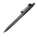 RITTER PEN Druckkugelschreiber mit Federclip Spiralo, blaue Mine, schwarz/transparent
