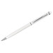 Touch-Metall-Kugelschreiber, schwarze Mine, weiß