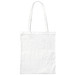 Einkaufstasche Baumwolle, lange Henkel, weiß