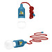 LED-Lampe Lightbulb, Hellblau (rote Schnur) LED-Lampe Lightbulb, Hellblau (rote Schnur)
