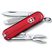 VICTORINOX Taschenmesser Classic SD, 7 Funktionen, rot-transparent