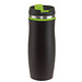 Metall-Isolierbecher Smooth, 400 ml, schwarz/hellgrün