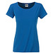 JAMES & NICHOLSON Damen T-Shirt Basic aus Bio-Baumwolle, blau, XL