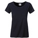 JAMES & NICHOLSON Damen T-Shirt Basic aus Bio-Baumwolle, schwarz, L