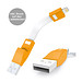 Ladekabel 2in1 ZWEINS® PLUS Orange Crush, Orange Crush (Pantone 137 C) Ladekabel 2in1 ZWEINS® PLUS Orange Crush, Orange Crush (Pantone 137 C)