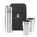 Thermo-Geschenkset in Tasche, Flasche 500 ml, Becher 2x 175 ml, silber Thermo-Geschenkset in Tasche, Flasche 500 ml, Becher 2x 175 ml, silber