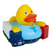 Schnabels® Bade-Ente Spedition, gelb/hellblau Schnabels® Bade-Ente Spedition, gelb/hellblau