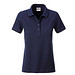 JAMES & NICHOLSON Damen Poloshirt Basic Bio BW, dunkelblau, L