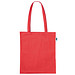 Fairtrade Baumwolltasche mit langen Henkeln, rot
