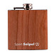Edelstahl Flachmann Wood, 180 ml, braun Edelstahl Flachmann Wood, 180 ml, braun