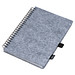 A5 RPET Filz Notizbuch , grau