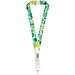 Addie Sublimation Lanyard mit Sicherheitsverschluss aus recyceltem PET Kunststoff, weiss, 25mm