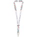 Addie Sublimation Lanyard mit Sicherheitsverschluss, weiss, 25mm