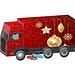 Adventskalender LKW,  Alpenmilch-Schokotäfelchen, Christbaumkugeln Gold