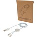 Alasia 150 cm 5-in-1 Kabel aus recyceltem Kunststoff für Datenübertragung und 27W Schnellladung, silber