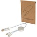 Alasia 30 cm 5-in-1 Kabel aus recyceltem Kunststoff für Datenübertragung und 27W Schnellladung, silber