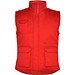 Almanzor Vielseitige Thermo Arbeitsweste mit hohem Kragen, rot, 2XL