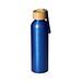 Aluminiumflasche Bamboo 0,6 l, blau/natur