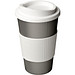 Americano Isolierbecher mit Schutzring, 350 ml, silber,weiss