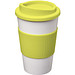 Americano Isolierbecher mit Schutzring, 350 ml, weiss,limone Americano Isolierbecher mit Schutzring, 350 ml, weiss,limone