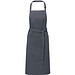 Andrea 240 g/m² Schürze mit verstellbarem Nackenband, dunkelgrau