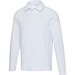 Apollo 245 g/m² Langarm Poloshirt Unisex, weiss, XXS