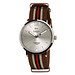 lolliclock Armbanduhr Fashion, silber/braun/rot lolliclock Armbanduhr Fashion, silber/braun/rot