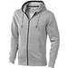 ELEVATE Herren Kapuzensweatjacke Arora, grau meliert, XXL ELEVATE Herren Kapuzensweatjacke Arora, grau meliert, XXL