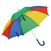Automatik-Stockschirm, Blau/Grün/Rot/Gelb