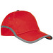 AZO-freie 5-Panel Baumwoll-Baseballcap, rot AZO-freie 5-Panel Baumwoll-Baseballcap, rot