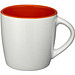 Keramiktasse Aztec, 340 ml, weiß/orange