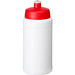 Baseline Plus Flasche mit Sportdeckel, 500 ml, weiss,rot Baseline Plus Flasche mit Sportdeckel, 500 ml, weiss,rot