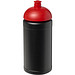 Baseline® Plus 500 ml Sportflasche mit Stülpdeckel, schwarz,rot Baseline® Plus 500 ml Sportflasche mit Stülpdeckel, schwarz,rot