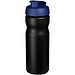 Baseline® Plus 650 ml Sportflasche mit Klappdeckel, schwarz/blau