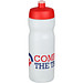 Baseline® Plus 650 ml Sportflasche, rot, transparent weiß