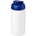 Baseline Plus grip Sportflasche mit Klappdeckel, 500 ml, weiss,blau Baseline Plus grip Sportflasche mit Klappdeckel, 500 ml, weiss,blau